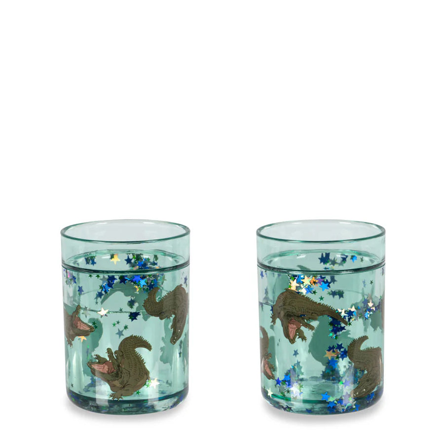 Konges Slojd GLITTER CUPS - crocodile 2 PACK