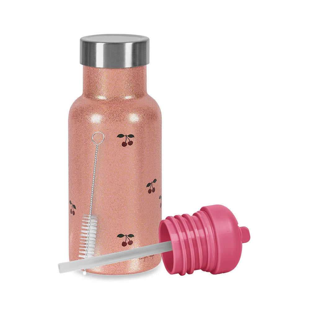 Konges Slojd Glitzer Thermoflasche cherry glitter
