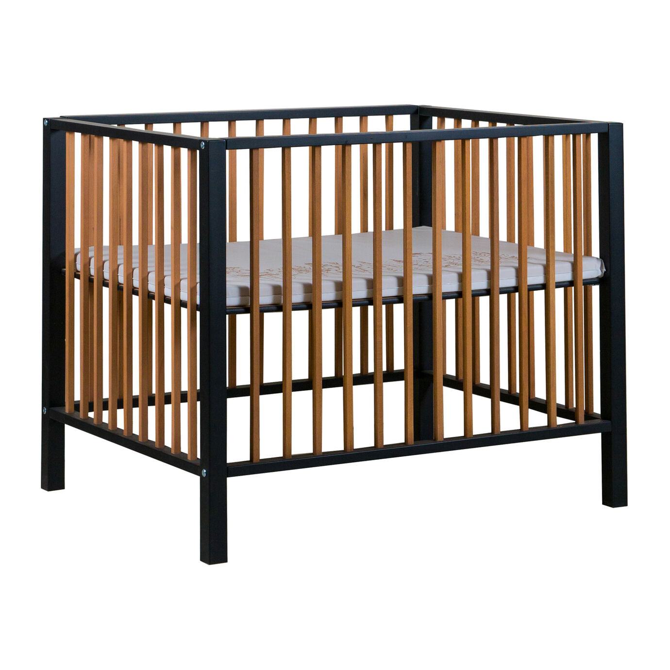 Quax Laufstall Playpen Nordic - Black-naturel