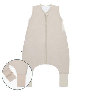 emma&noah Schlafsack mit Umschlag-Fuß 2.5 TOG beige – STEYBE FÜR KINDER
