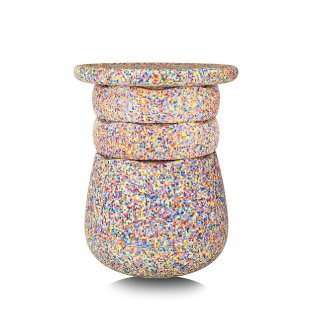Stapelstein® Dynamic all – Modularer Hocker super confetti