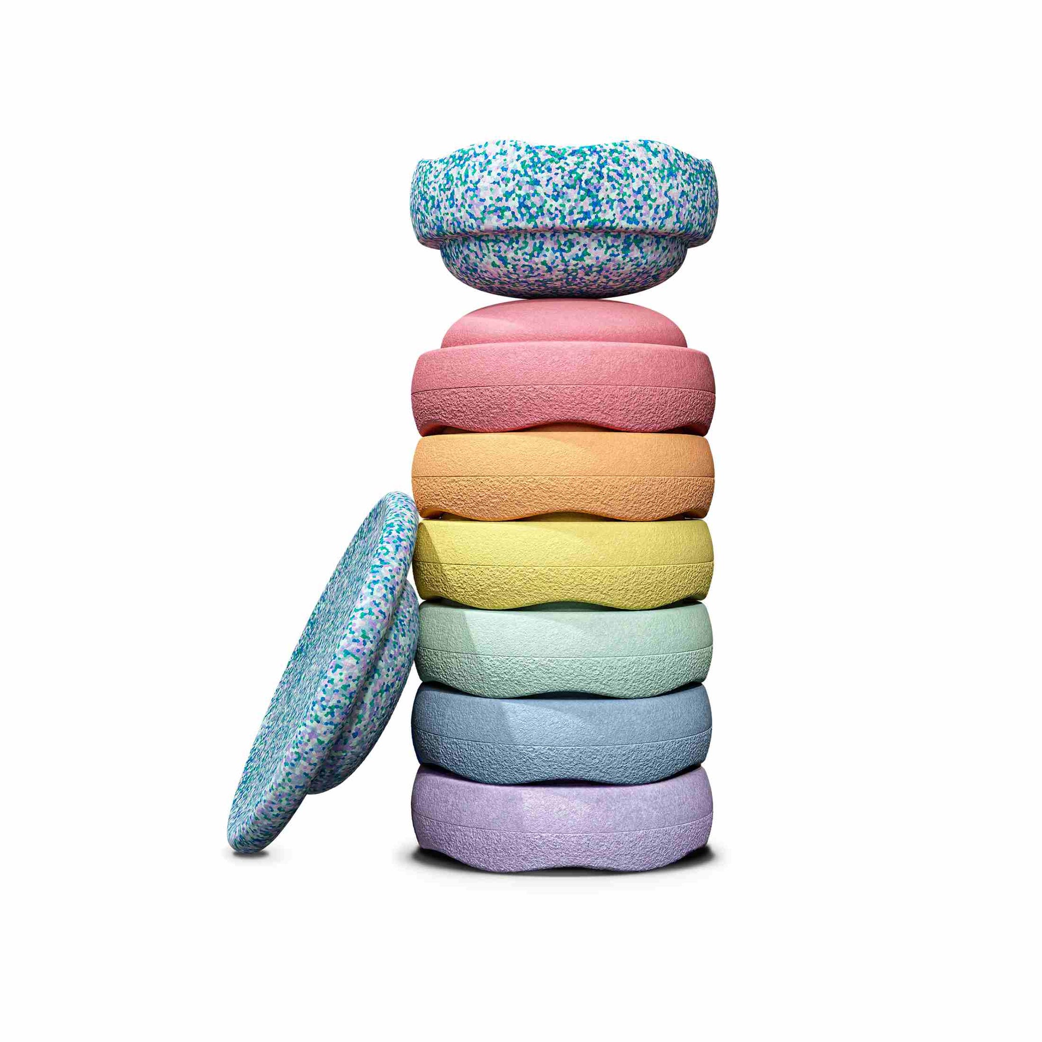 Stapelstein® Winter Special rainbow Set complete pastel