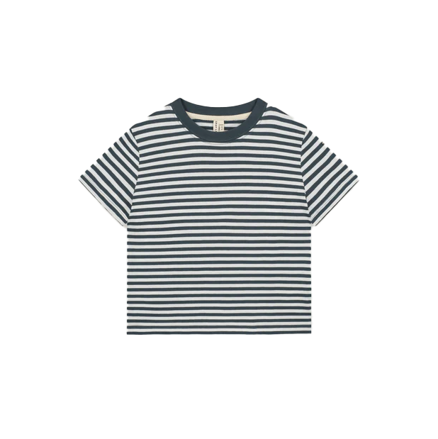 gray Label t-shirt blue grey gestreift