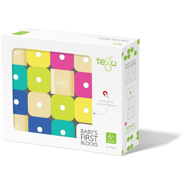 Tegu - Baby's first blocks - 15 Pieces