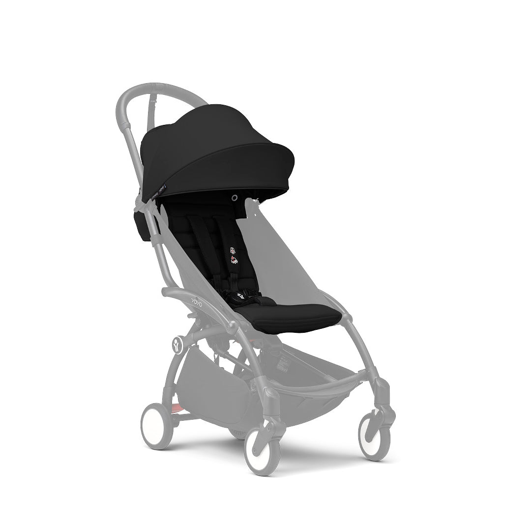 YOYO³ BUGGY GESTELL SCHWARZ, TEXTILSET schwarz