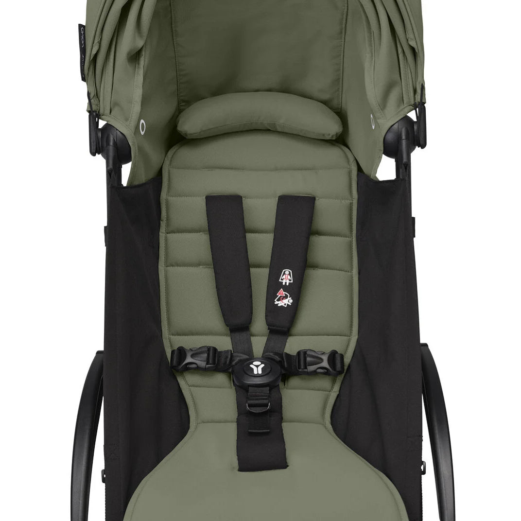 YOYO³ BUGGY GESTELL SCHWARZ, TEXTILSET OLIVE