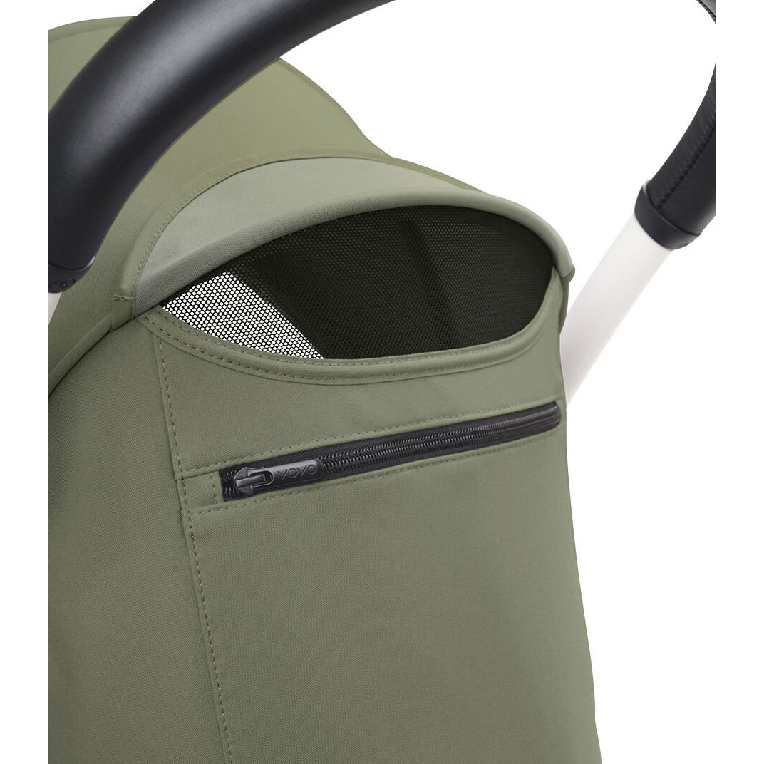 YOYO³ BUGGY GESTELL SCHWARZ, TEXTILSET OLIVE