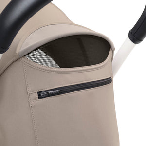 YOYO³ BUGGY GESTELL SCHWARZ, TEXTILSET taupe