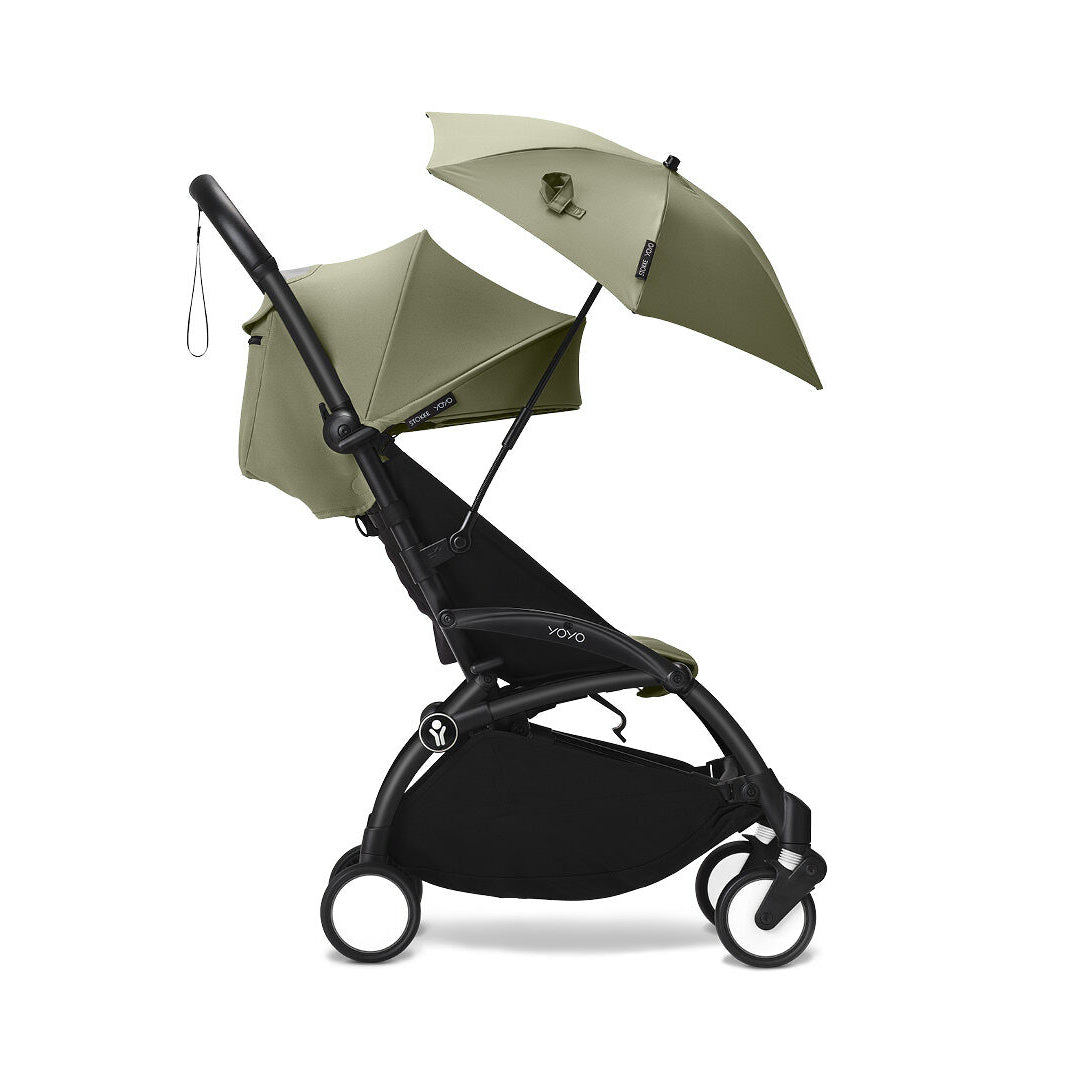 YOYO³ BUGGY GESTELL SCHWARZ, TEXTILSET OLIVE