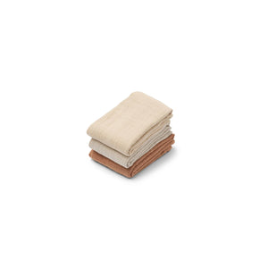 LIEWOOD LEWIS MUSLIN CLOTH 3-PACK TUSCANY ROSE MIX