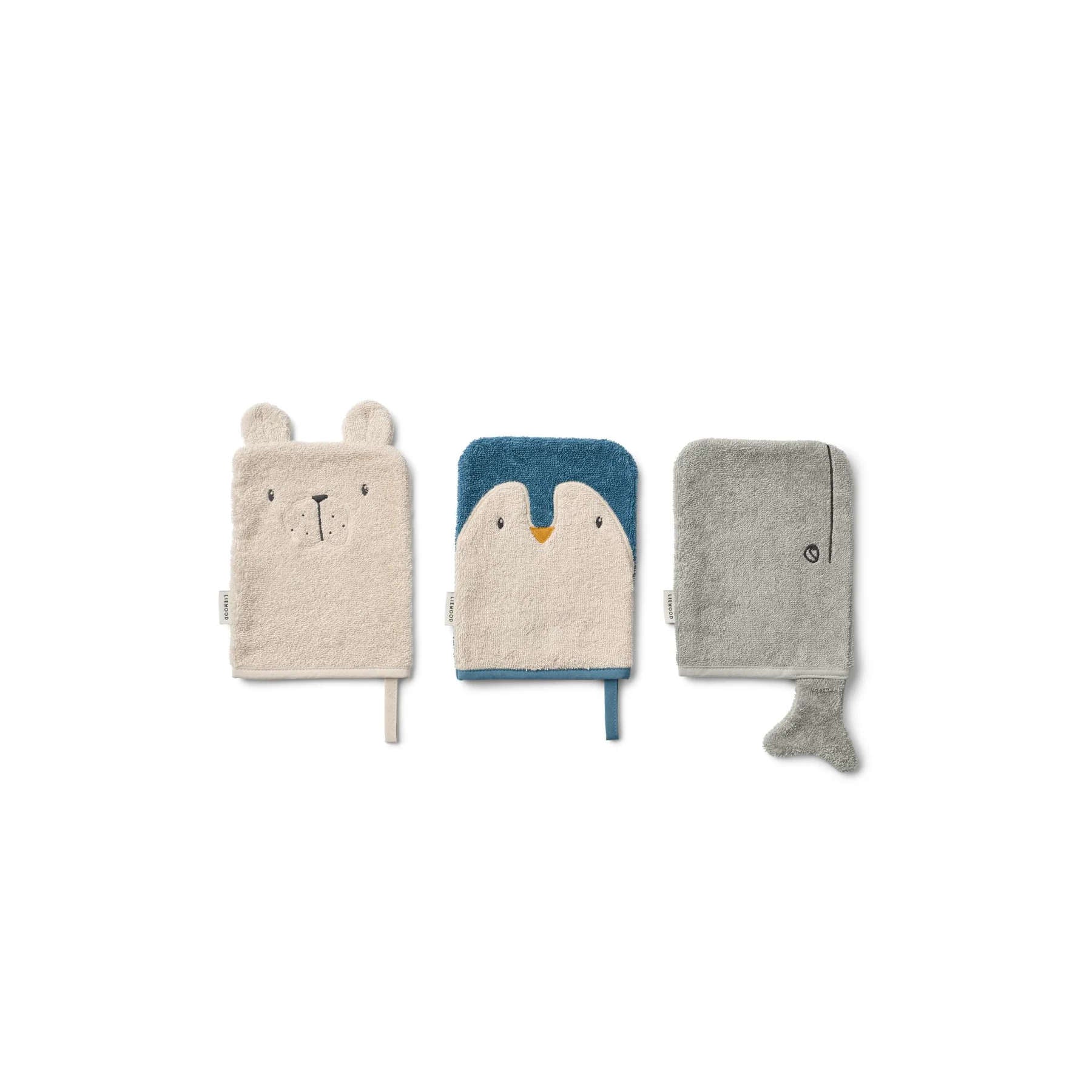 LIEWOOD SYLVESTER WASCHLAPPEN 3ER-PACK ARCTIC SEA / OCEAN VIEW