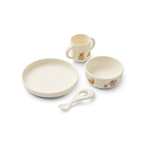 LIEWOOD VIVI SILIKON GESCHIRRSET ELEPHANT / CREME DE LA CREME