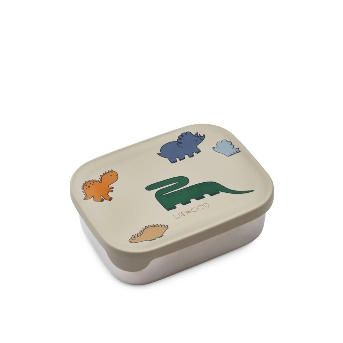 LIEWOOD ARTHUR LUNCHBOX STAHL DINOSAURS / MIST