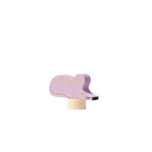 Grimms Steckfigur Maus grau,lila