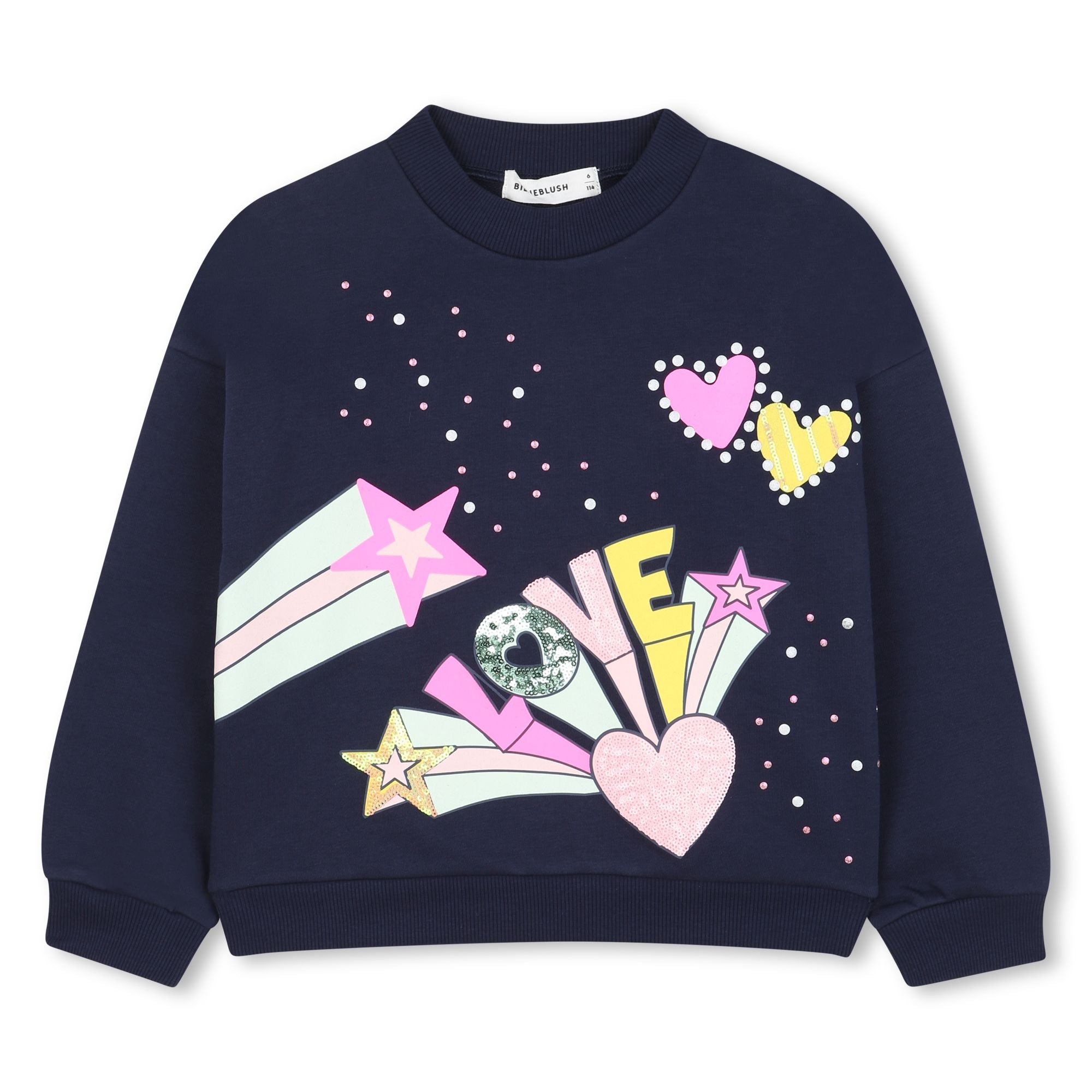 Billieblush Sweatshirt love navy
