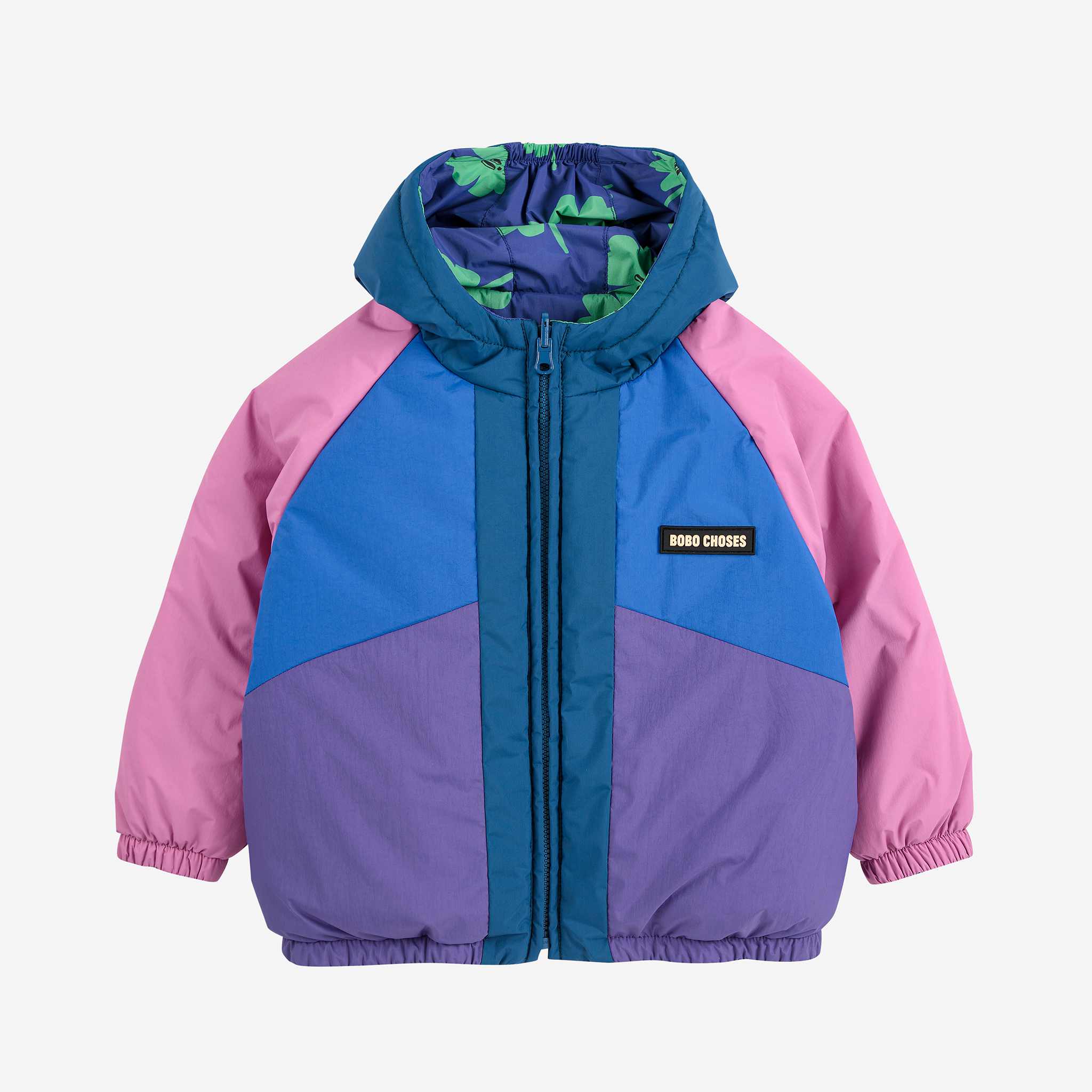 BOBO CHOSES Lucky Clover all over reversible anorak