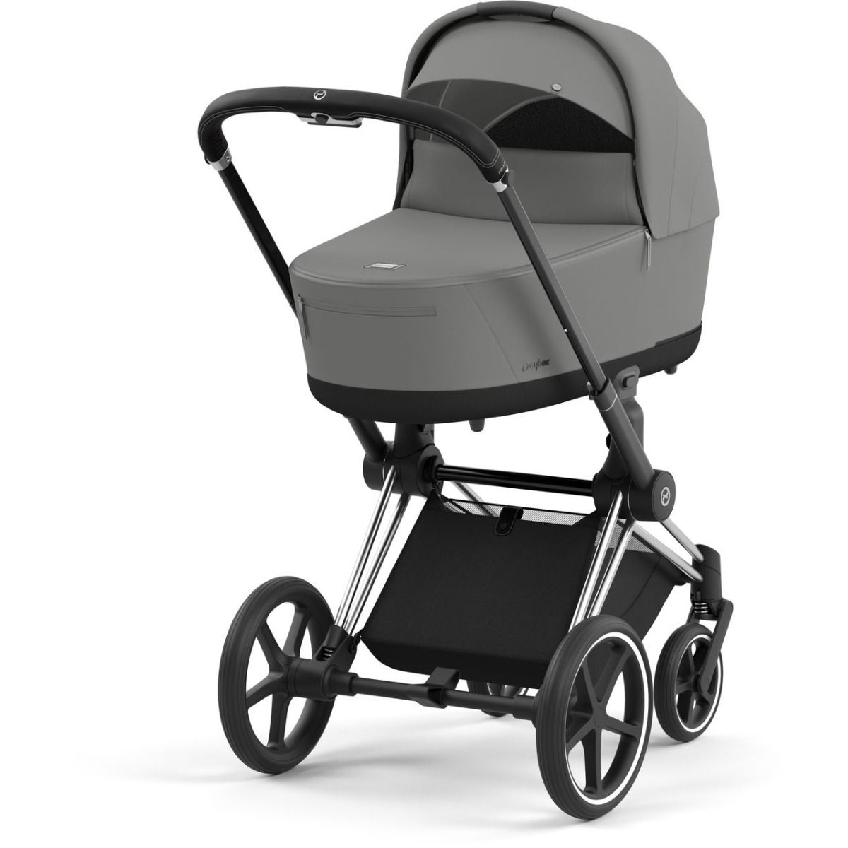 graue kinderwagen CYBEX Platinum Kinderwagen PRIAM chrome, grau – STEYBE FÜR KINDER