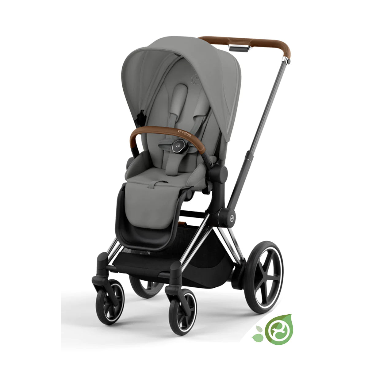 Cybex Platinum Kinderwagen e Priam chrome braun mirage grey