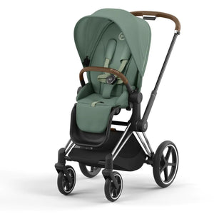 Cybex Platinum Kinderwagen e Priam chrome braun, leaf green