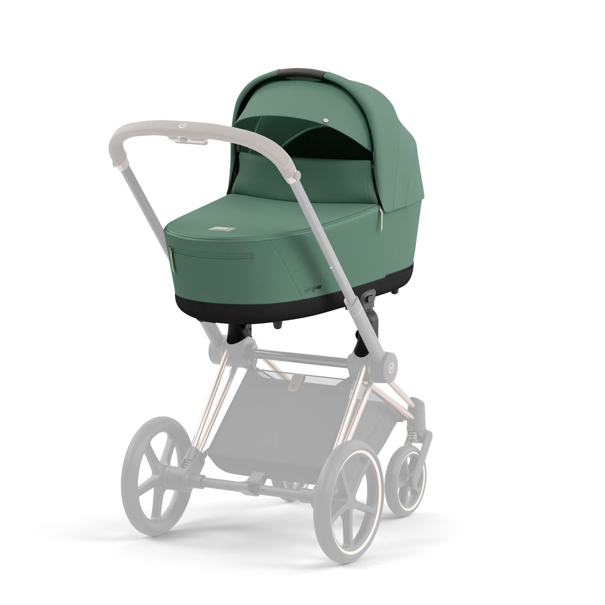 Cybex Platinum Kinderwagen e Priam Rosegold leaf green