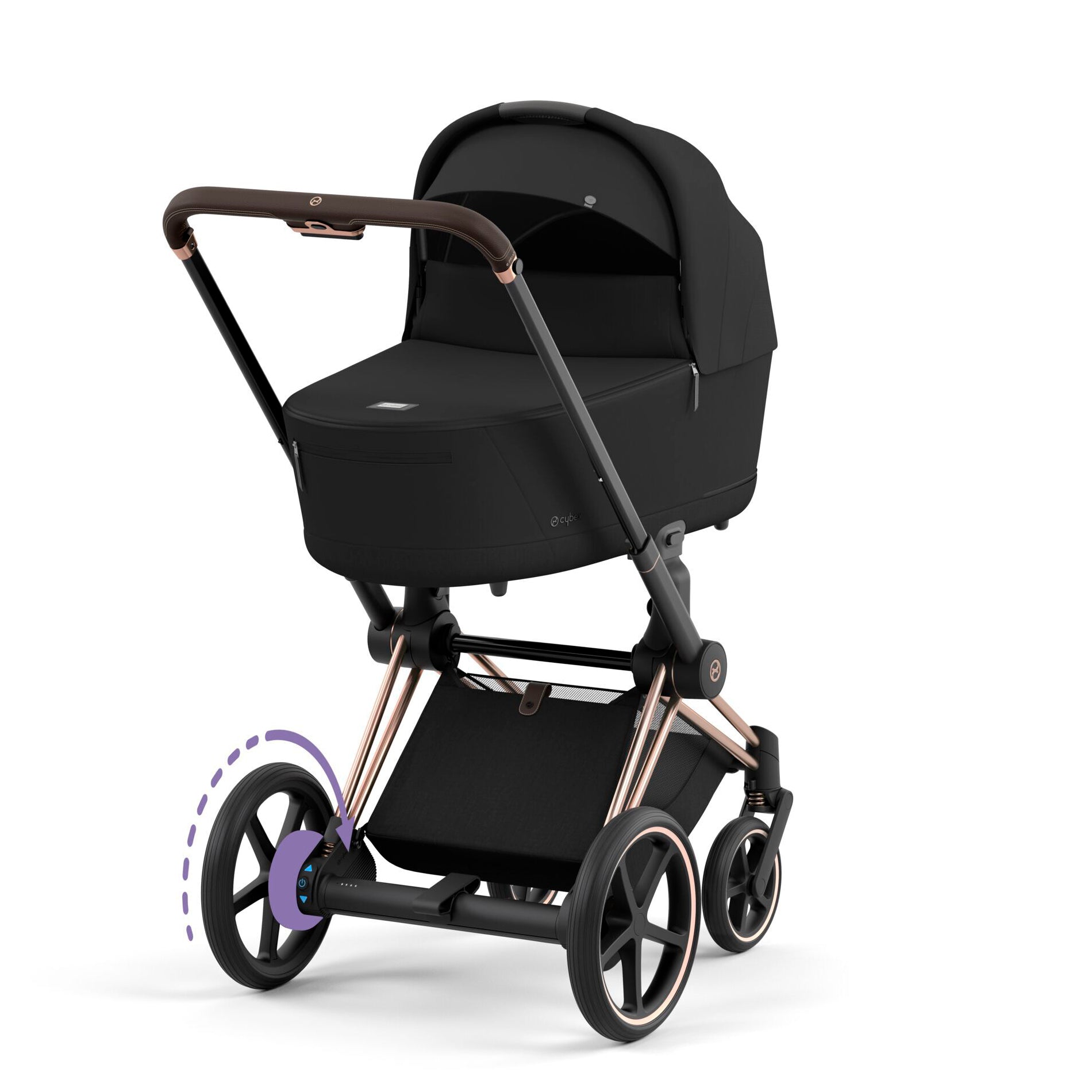 handschuhe kinderwagen cybex Cybex Platinum Kinderwagen e Priam Rosegold sepia Black – STEYBE FÜR KINDER