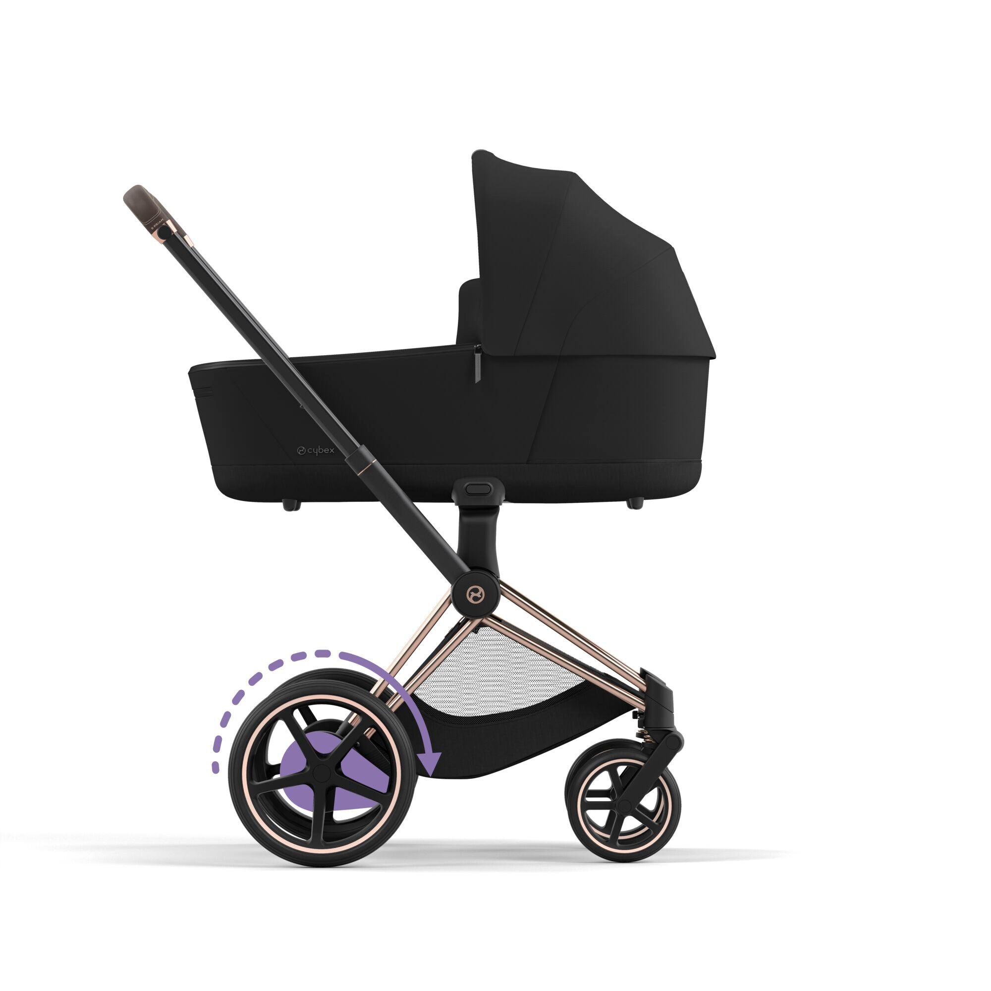 Cybex Platinum Kinderwagen e Priam Rosegold sepia Black