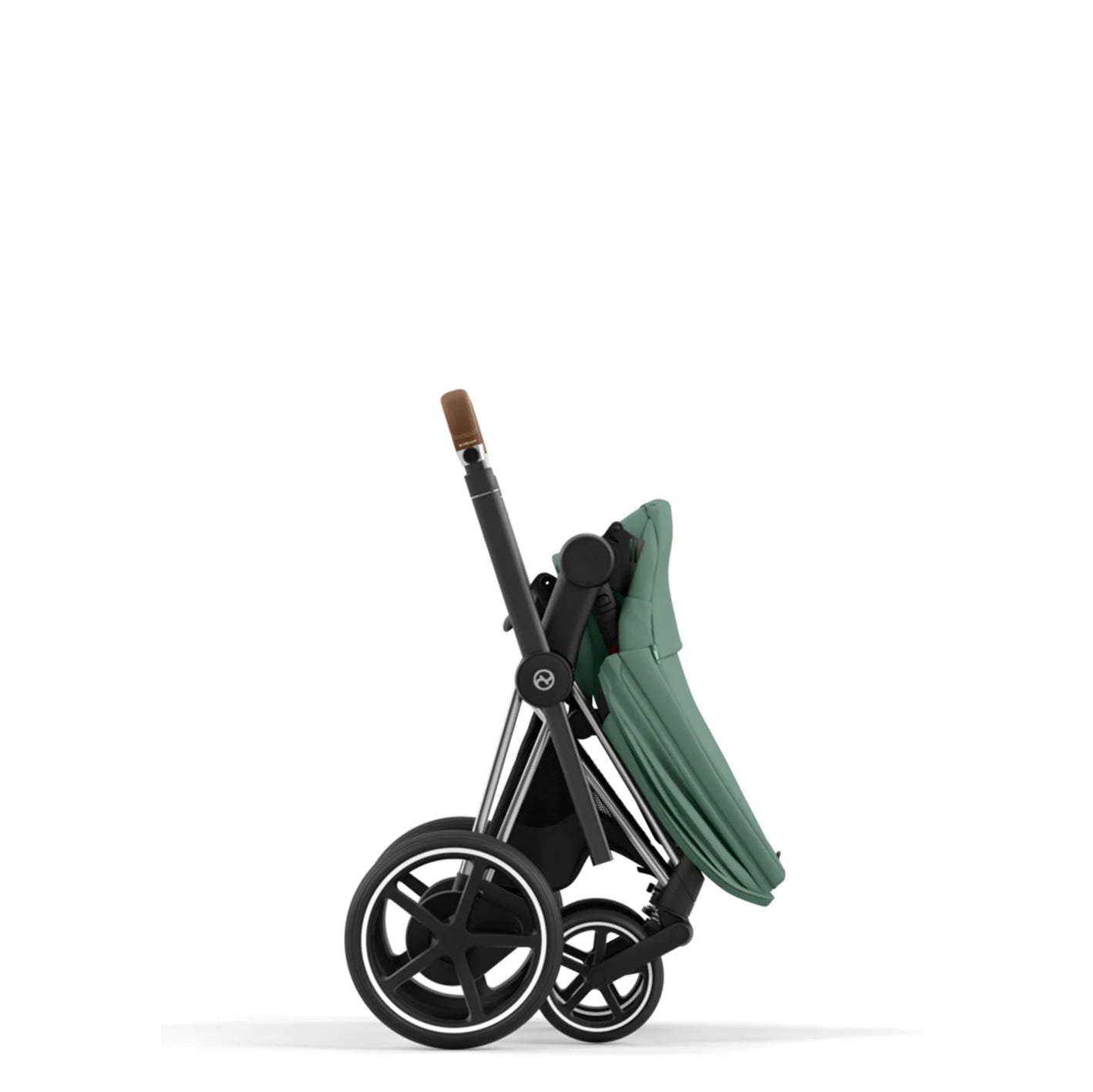 Cybex Platinum Kinderwagen e Priam matt schwarz leaf green