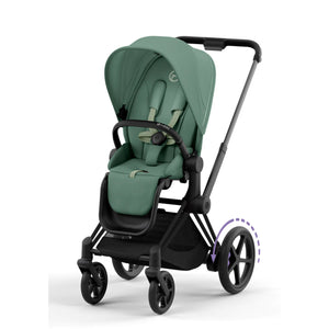 Cybex Platinum Kinderwagen e Priam matt schwarz leaf green