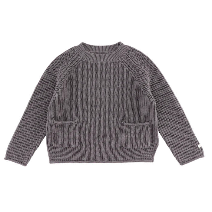 Donsje Strickpulli Stella Stone Grey