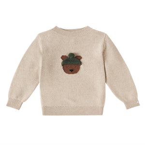 Donsje Strickpulli Denn Bär Biscotti Melange