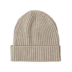 RIB BEANIE, OAT MELANGE