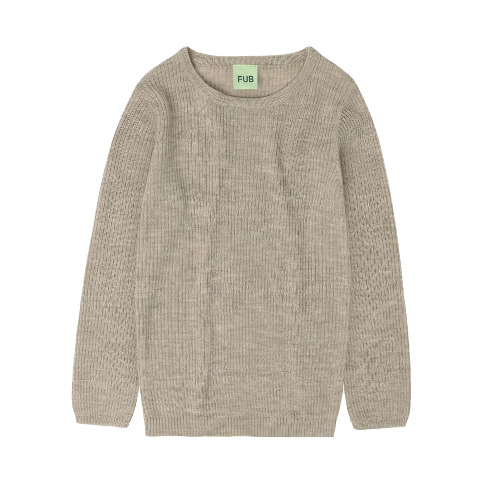 FUB Rib Longsleeve OAT MELANGE