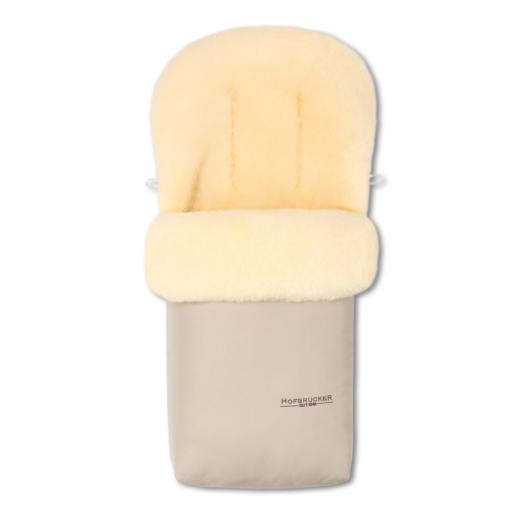 Hofbrucker Putzi Lammfellfußsack beige