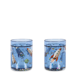 KONGES SLOJD 2ER SET GLITZERBECHER outer space