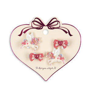 Konges Slojd Unicorn Haarspangen multi 4er Set