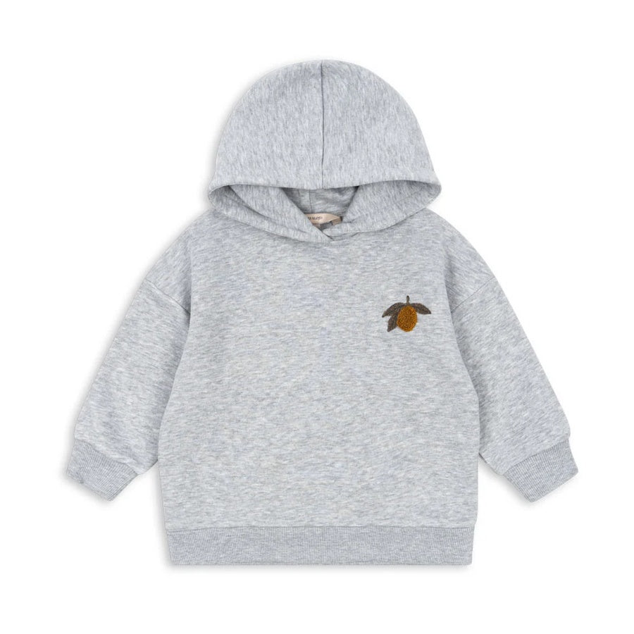 Konges Slojd LOU KAPUZENSWEAT GREY MELANGE