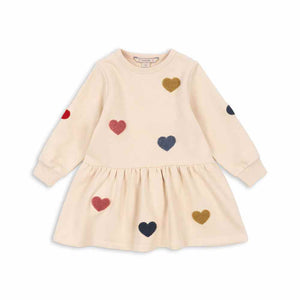 Konges Slojd LOU TERRY SWEATKLEID MULTI HEART