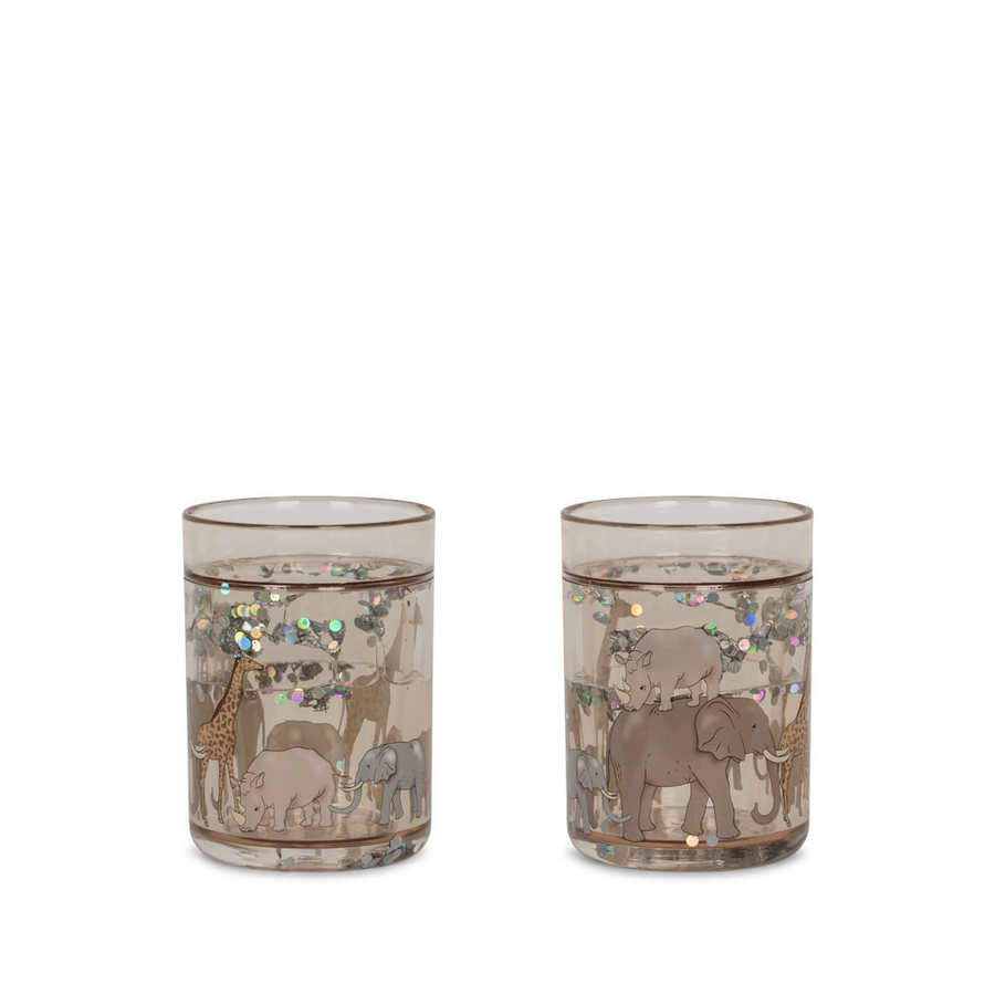 KONGES SLOJD 2ER SET GLITZERBECHER safari