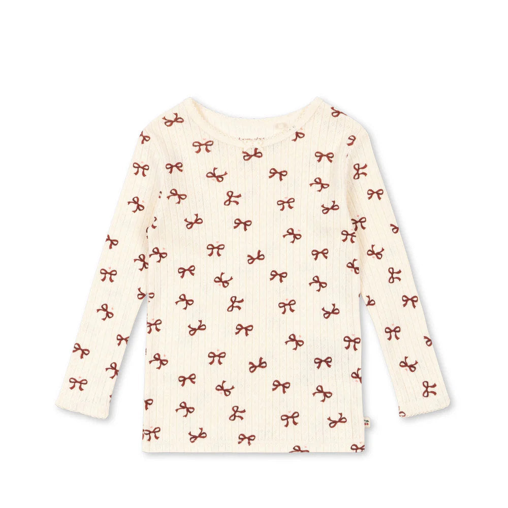 Konges Slojd Minnie Shirt bow rouge