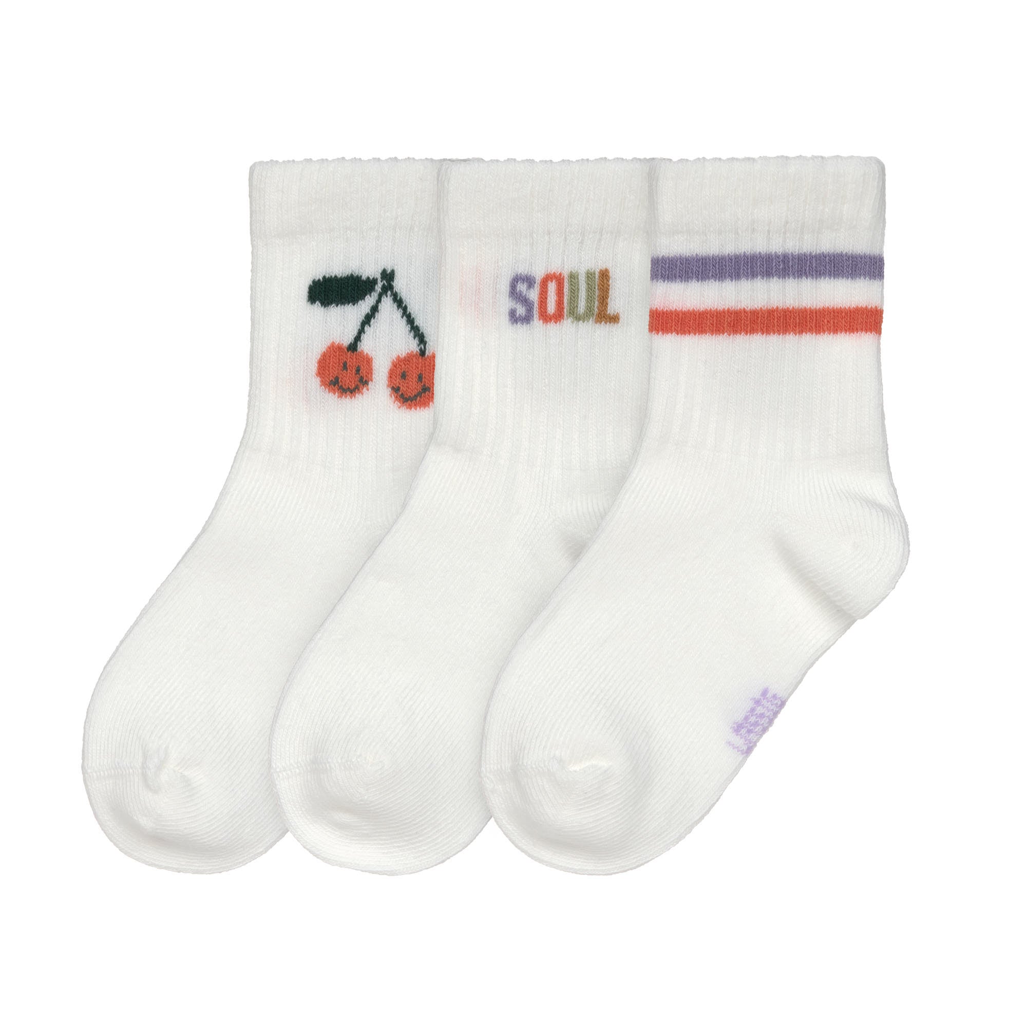 Lässig TENNISSOCKEN 3ER-SET - LITTLE GANG, KIRSCHE