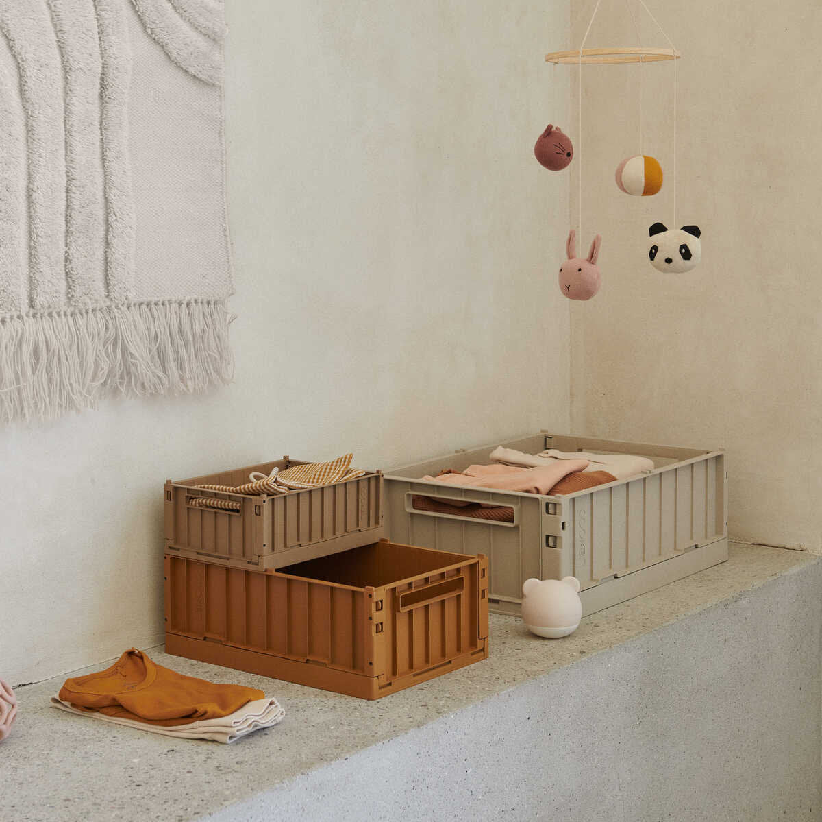 Liewood Weston Aufbewahrungsbox medium 2er-Set tuscany rose