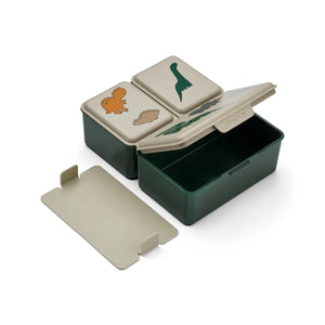 LIEWOOD DRISS LUNCHBOX DINOSAURS / MIST