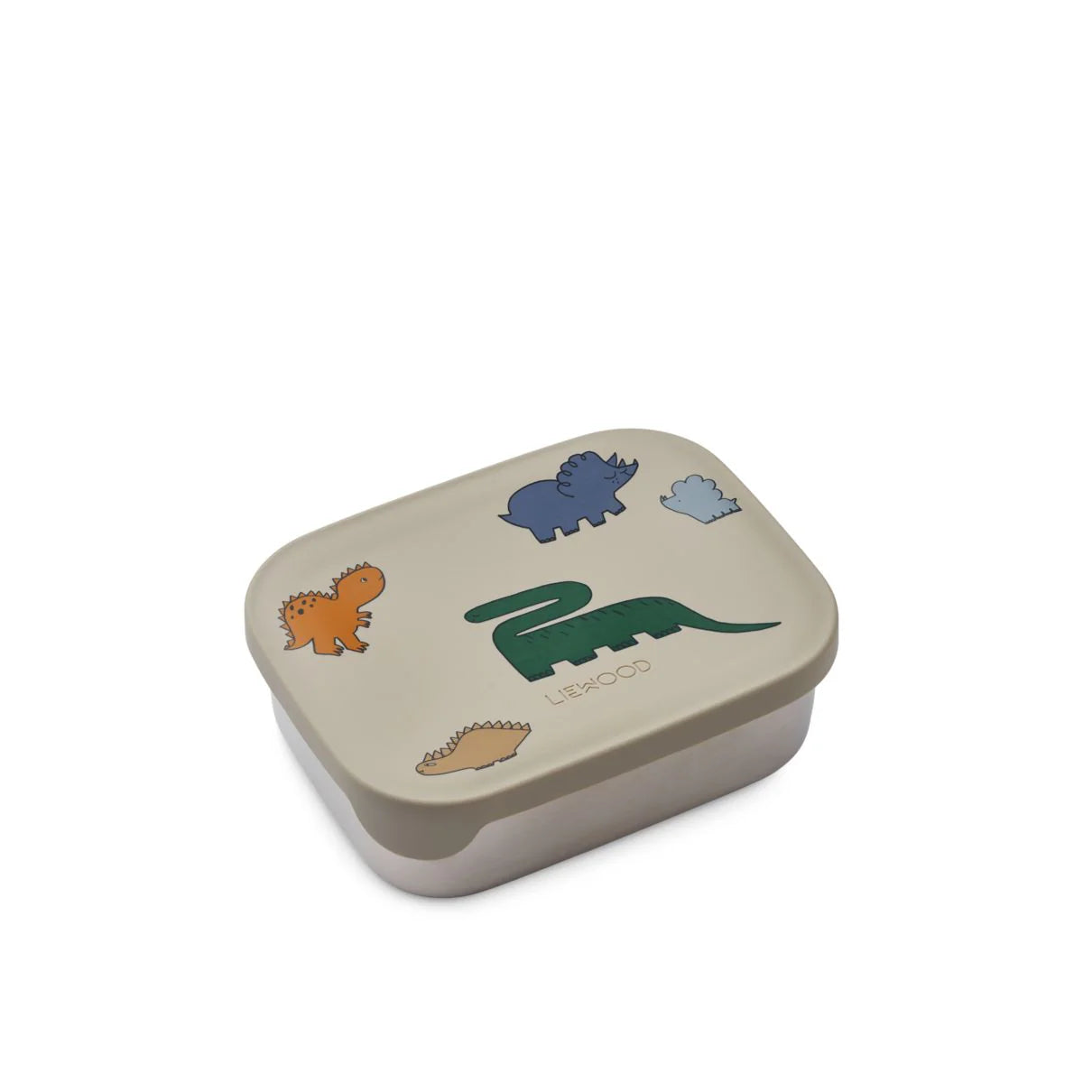 LIEWOOD ARTHUR LUNCHBOX STAHL DINOSAURS / MIST