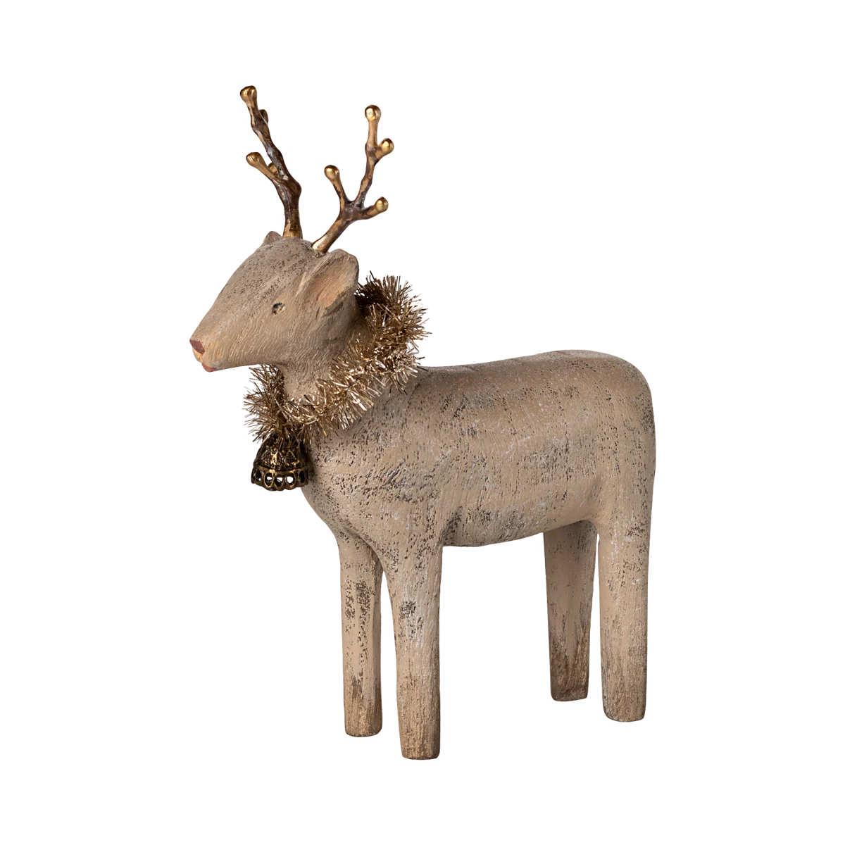 Maileg Rentier aus Holz, klein - Natur