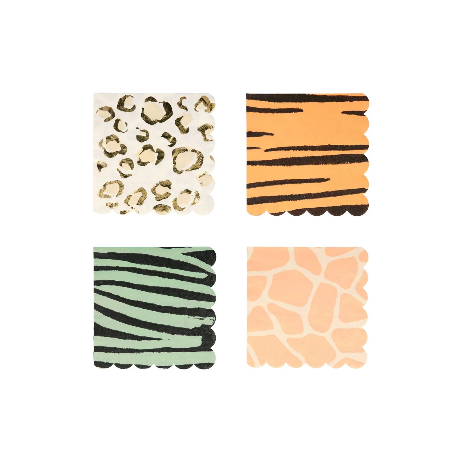 Meri Meri Servietten Safari Animal Print klein (16x)