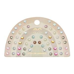 Mimi & Lula Pink gem & pearl OHRSTECKER