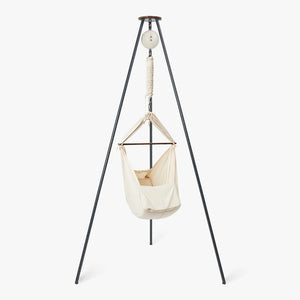 moonboon Federwiegen-Set mit Motor und Gestell, Textil: natur