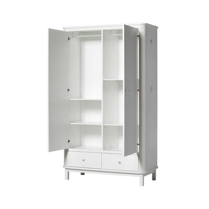 Oliver Furniture Wood Collection Kleiderschrank, 2-türig, weiß