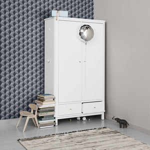 Oliver Furniture Wood Collection Kleiderschrank, 2-türig, weiß