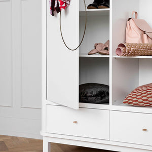Oliver Furniture Wood Collection Kleiderschrank, 2-türig, weiß